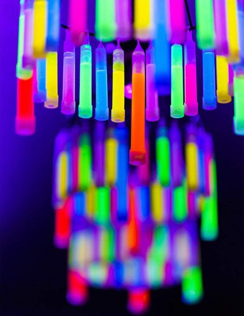 Glow Fever Glow Sticks Bulk 100ct Premium Glow In The Dark Light Up with Lanyards, For Party Supplies, Party Favors, Birthday, Halloween, Super Bright, Lasts Up to 12 hrs - Image 2